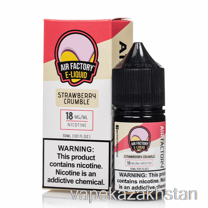 Vape Smoke Strawberry Crumble - Air Factory Salts - 30mL 18mg